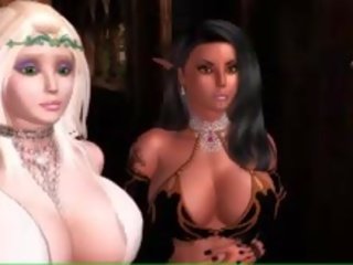 Alluring Animated Elf With Huge Melons