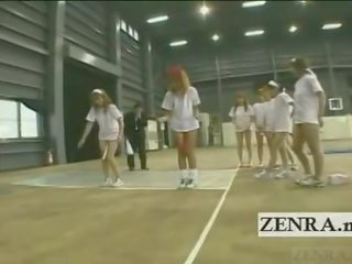 Υπότιτλους bottomless ιαπωνικό gyaru ομάδα baton relay