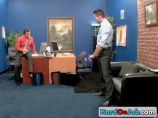Two Amazing chaps Having xxx video In Office Three By Hardonjob