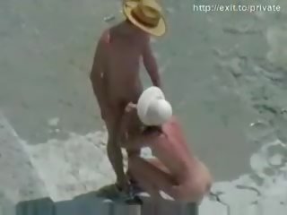 Nude beach sex film groovy amateur couple