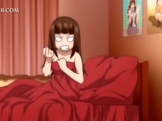 3d hentai adolescent được âm hộ fucked lược lên váy trong giường