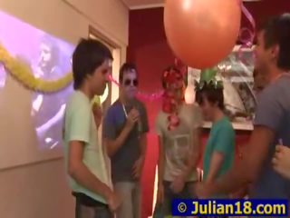 Adolescent youngster Julian Having His 18th Birthday Party