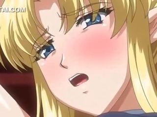 First-rate blonde anime fairy cunt banged hardcore