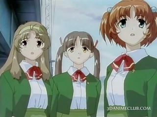 Tatlong-dimensiyonal anime mov pagtitipon ng malibog sekswal schoolgirls