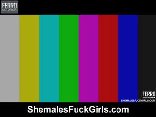 Awesome Shemales Fuck Girls show With Amazing sex clip Stars Andreia, Julia, Milena