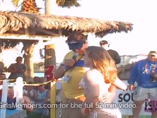 Spring Break Bikini Contest Turns Into Wild Strip Off adult clip shows