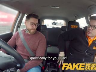 Fake Driving School 2 Students Have superior Backseat Sex.