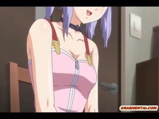 Japanese Hentai cutie exceptional Poking In The Kitchen