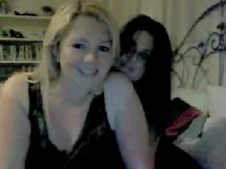 Lesbian girls love-making and playing on cam