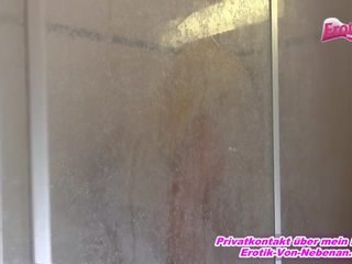 Πρωκτικό σε der dusche - γερμανικό πρώην ms κώλος να στόμα σε μπάνιο pov