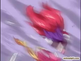Redhead Anime splendid Drilled Allhole By Tentacles